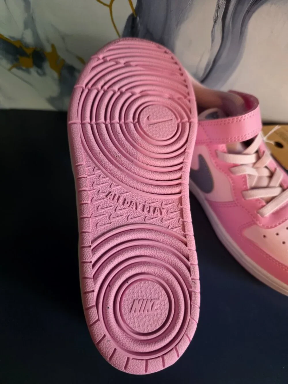 Nike Court Borough Low Recraft Pink Youth 1Y Sneakers NWT DV5457-604